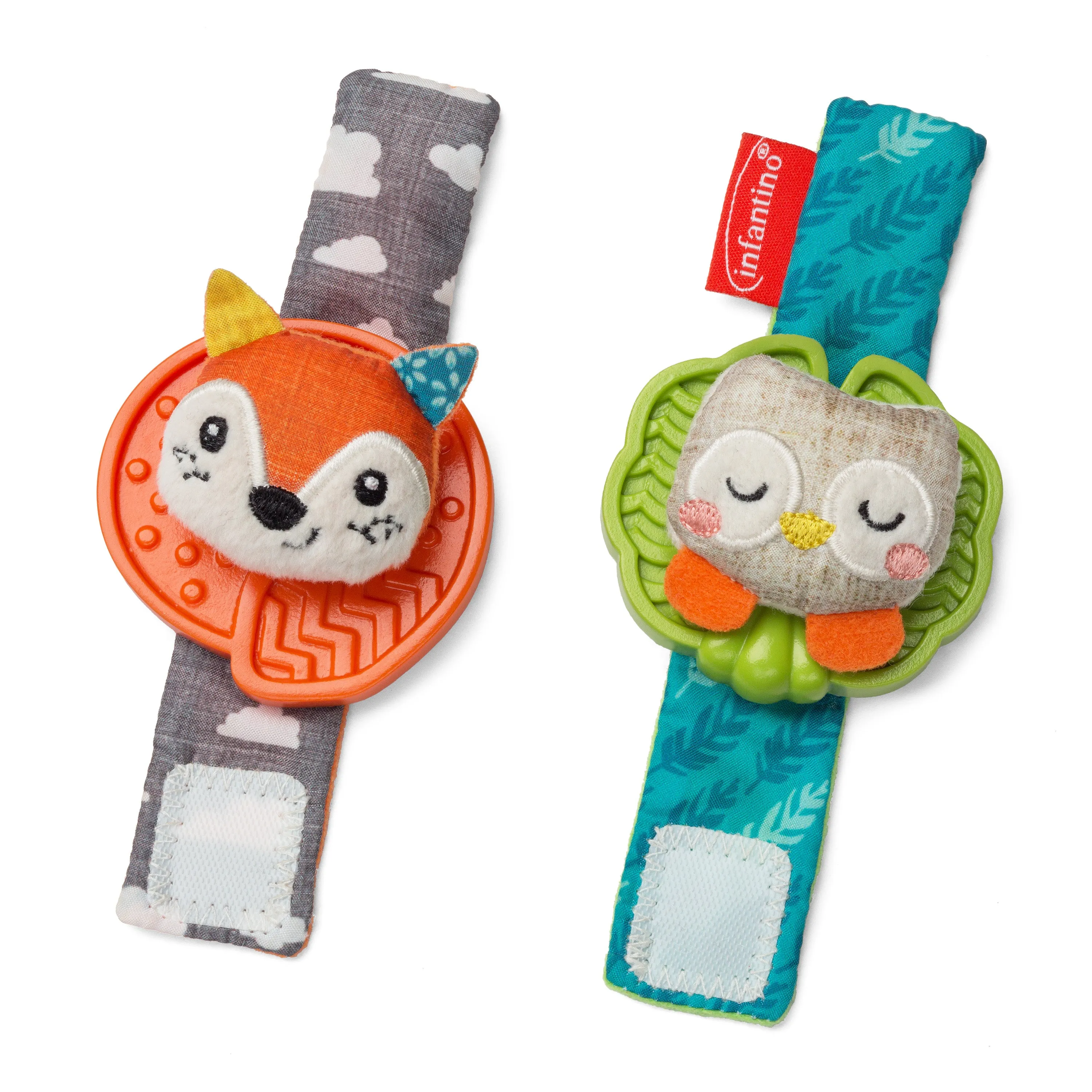 Wrist Rattles™ Owl & Fox Teethers