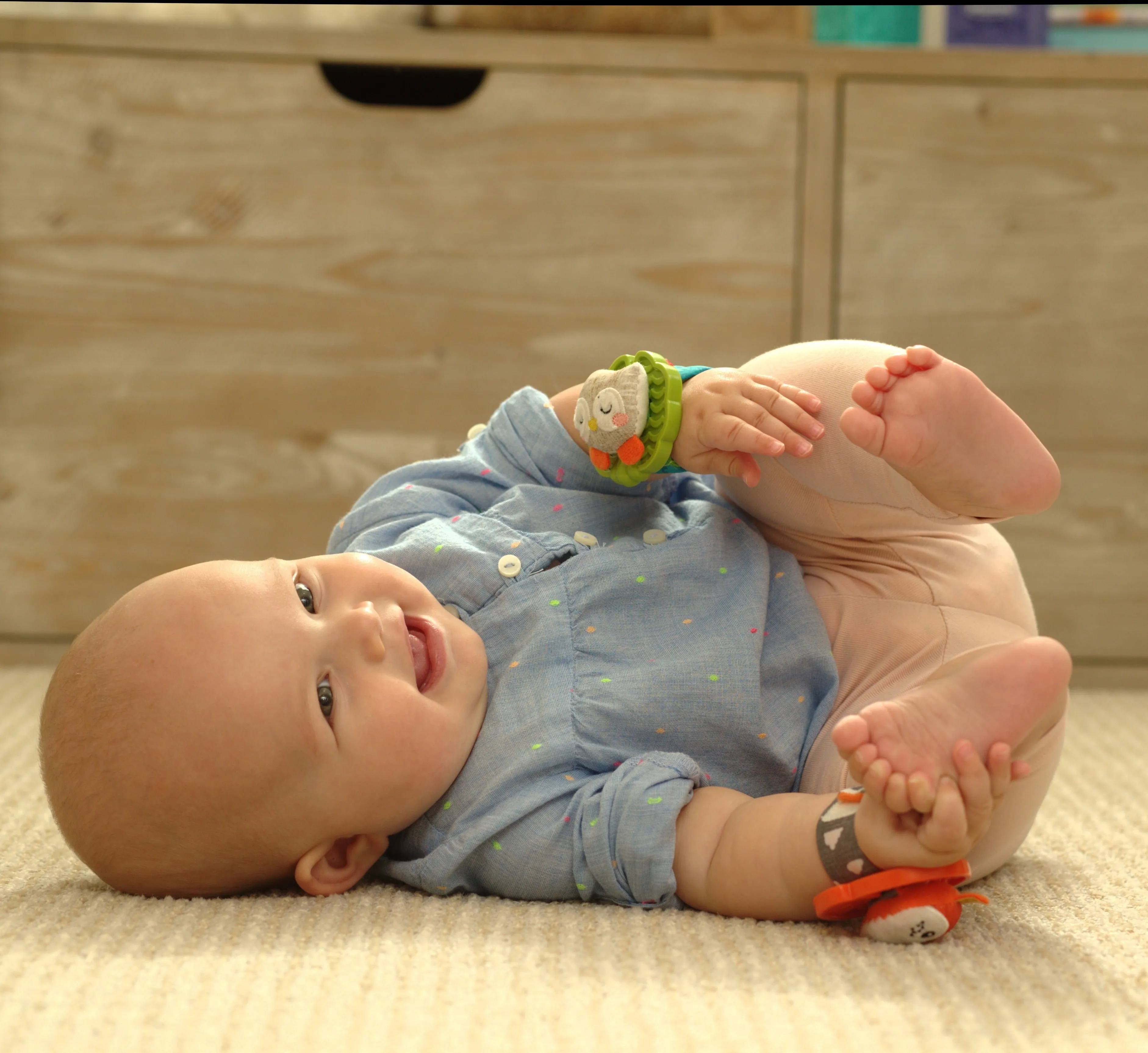 Wrist Rattles™ Owl & Fox Teethers