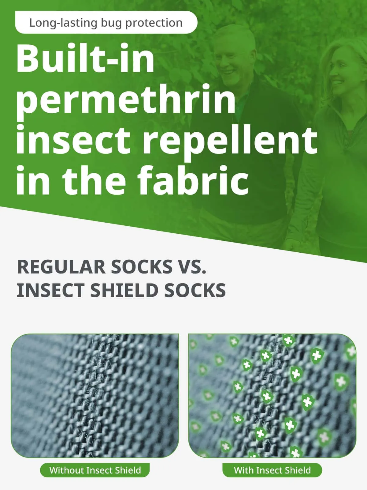 Youth Bug Shield™ Critter Socks (Two-Pair Pack)